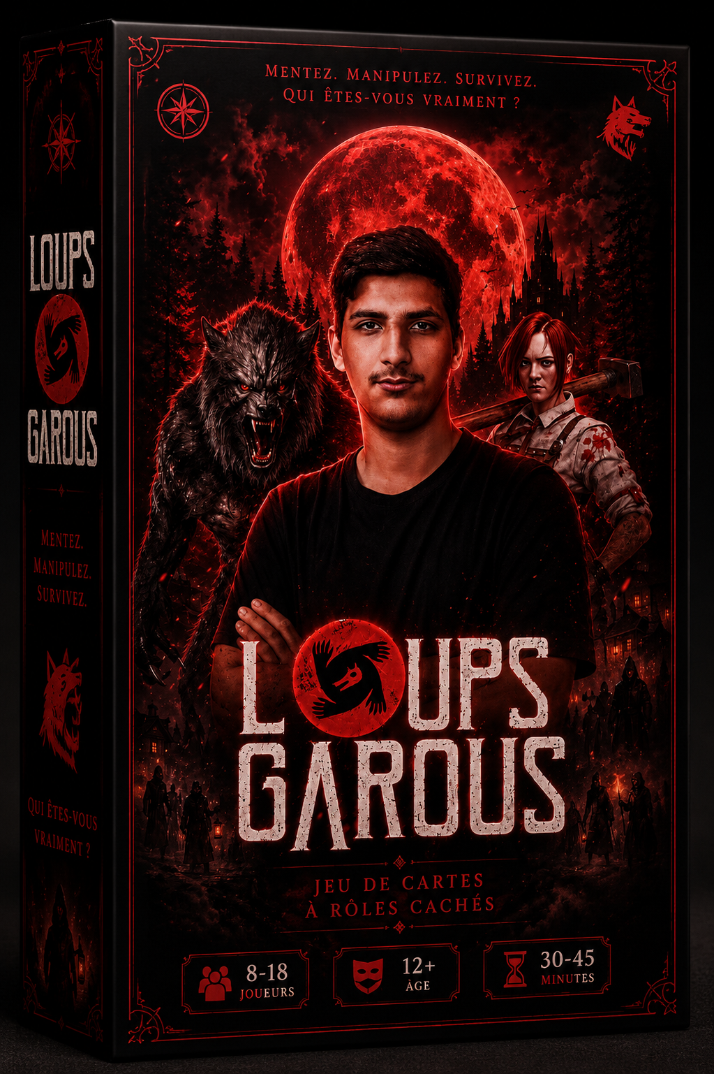Loup Garou jeu de cartes à rôles cachés — pack complet livraison Maroc